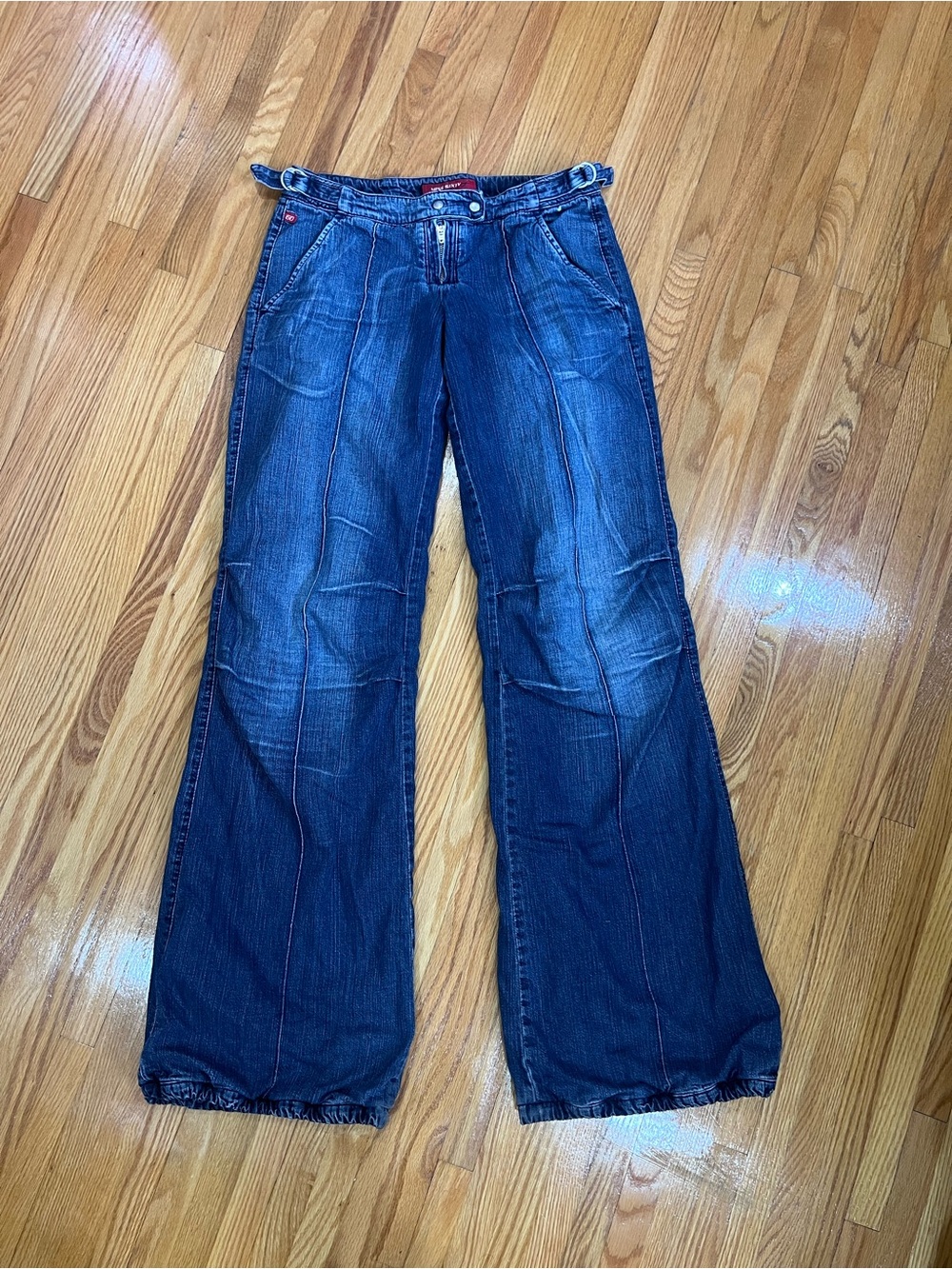 RARE Y2K Miss Sixty Cargo Denim Wide Leg Jeans